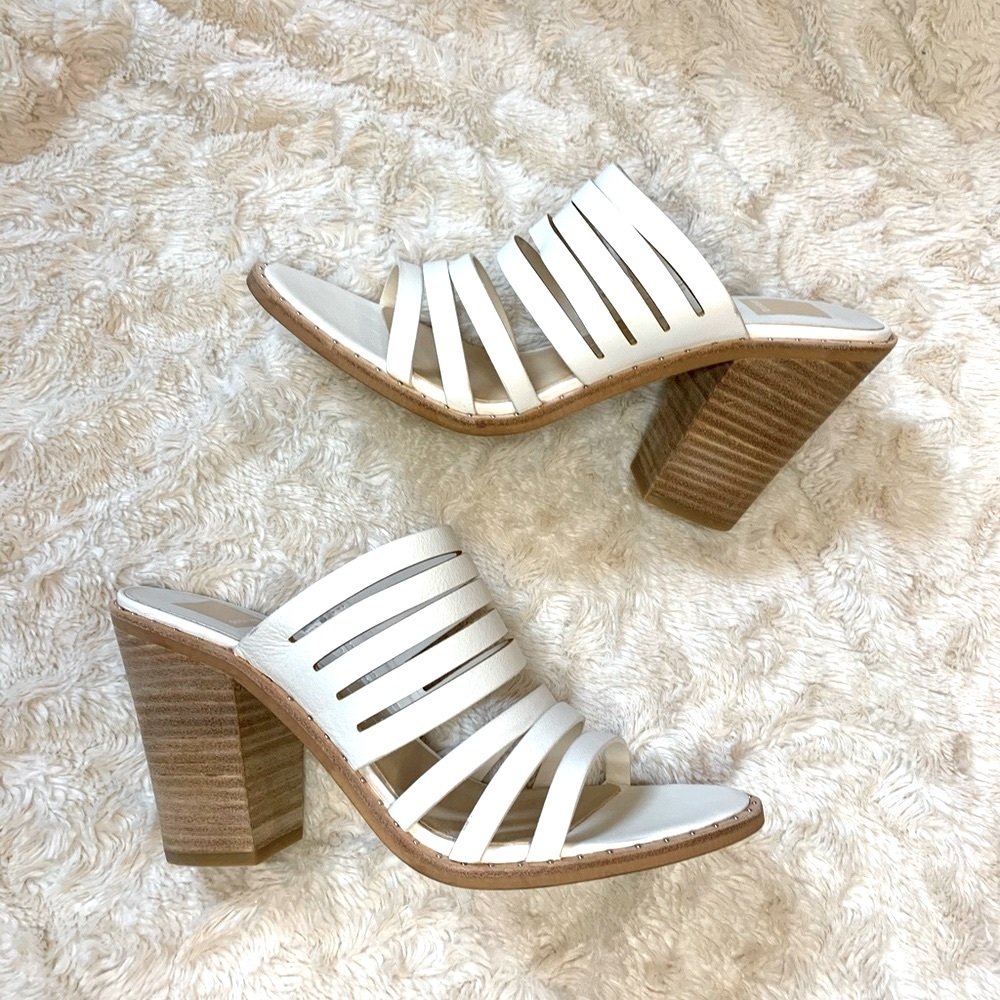 Dolce Vita Lorna High Heel Sandal in White - sz 10